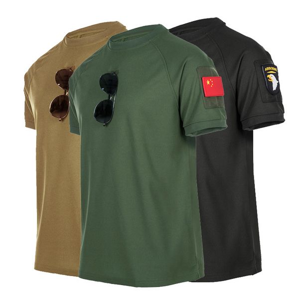 3 colors special forces t-shirt men's quick dry short sleeve loose summer training military solid t shirt, White;black
3 colors special forces t-shirt men's quick dry short sleeve loose summer training military solid t shirt, White;black