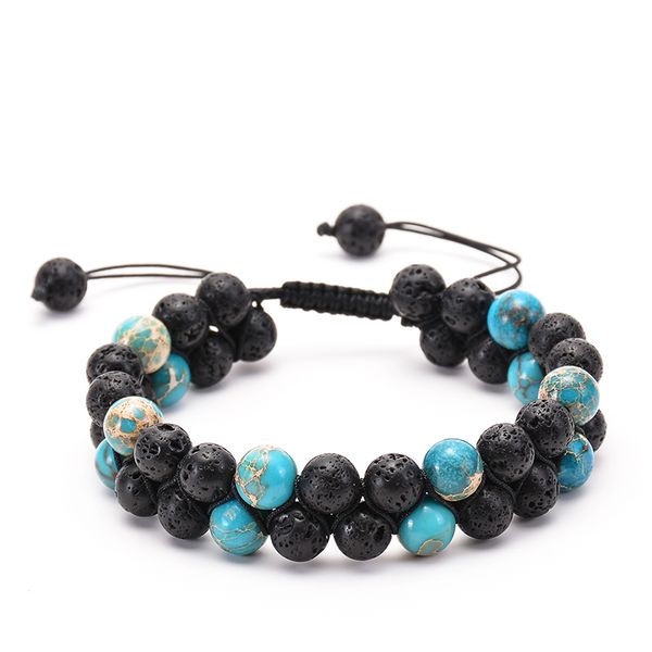 new retro natural stone bracelets essential oil female crown handmade stone bracelets copper lava rock bracelet, Black
new retro natural stone bracelets essential oil female crown handmade stone bracelets copper lava rock bracelet, Black