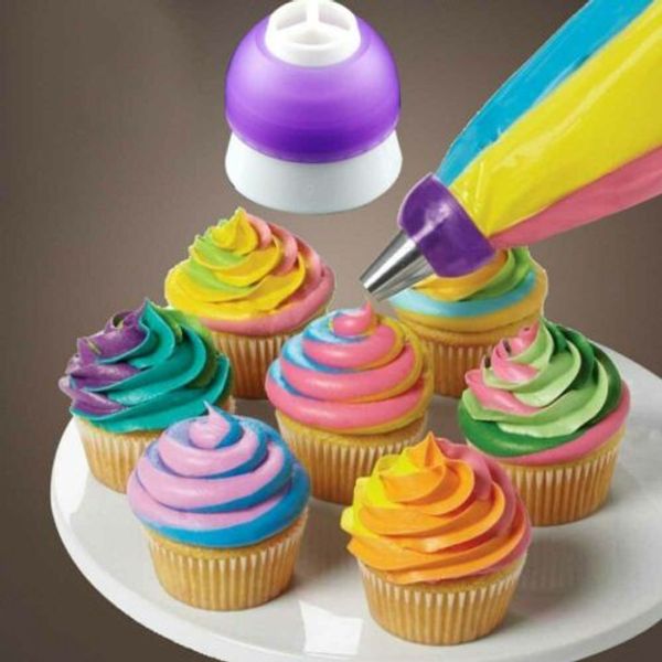 3 цвета для украшения торта инструменты обледенение piping крем кондитерский мешок насадка конвертер
3 цвета для украшения торта инструменты обледенение piping крем кондитерский мешок насадка конвертер