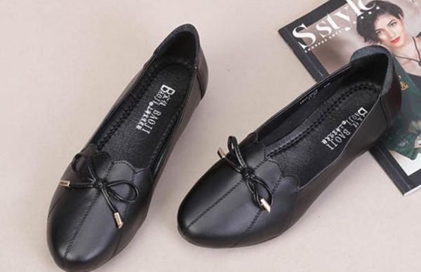 2019 mother women's shoes in spring and autumn with new style low heel round head bowknot @30, Black
2019 mother women's shoes in spring and autumn with new style low heel round head bowknot @30, Black