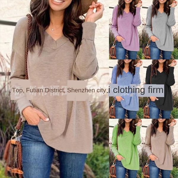2019 autumn casual long sleeve v-neck women's clothing 2019 autumn casual long sleeve t-shirt v-neck t-shirt women's clothing, White
2019 autumn casual long sleeve v-neck women's clothing 2019 autumn casual long sleeve t-shirt v-neck t-shirt women's clothing, White