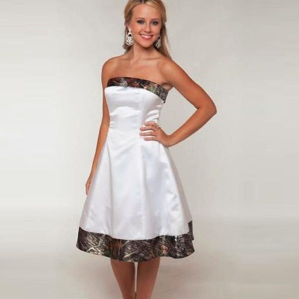 new camo weddings camouflage bridesmaid dresses custom made short white girl dresses strapless wedding party gowns256l, White;pink
new camo weddings camouflage bridesmaid dresses custom made short white girl dresses strapless wedding party gowns256l, White;pink
