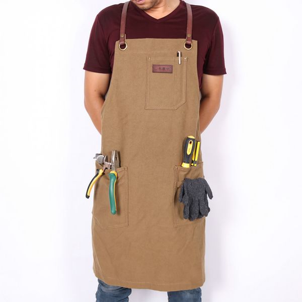 weeyi canvas apron waxed bib female women men kitchen cooking apron for work barber restaurant bbq with leather strap delantal
weeyi canvas apron waxed bib female women men kitchen cooking apron for work barber restaurant bbq with leather strap delantal