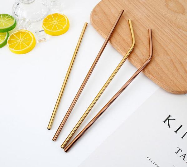 rose/ gold straight/ bent 215/267mm drinking 304 straw stainless steel bar straws reusable high quality
rose/ gold straight/ bent 215/267mm drinking 304 straw stainless steel bar straws reusable high quality