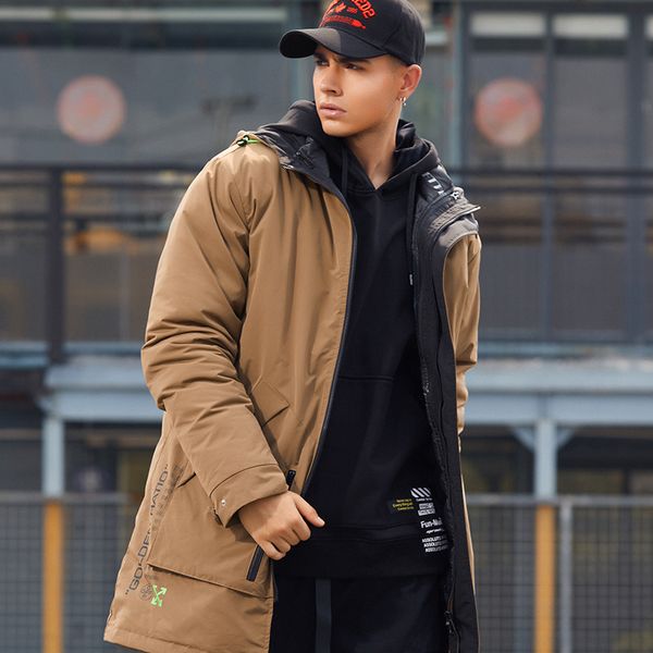 men's winter thickened warm middle and long style pie overcome men's casual printing fashion brand cotton coat, Black
men's winter thickened warm middle and long style pie overcome men's casual printing fashion brand cotton coat, Black