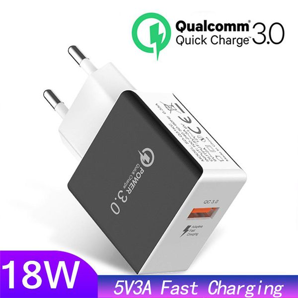 qc 3.0 quick travel portable charger usb 18w fast charging plug 5v 3a phone charger us eu power adapter for samsung huawei
qc 3.0 quick travel portable charger usb 18w fast charging plug 5v 3a phone charger us eu power adapter for samsung huawei