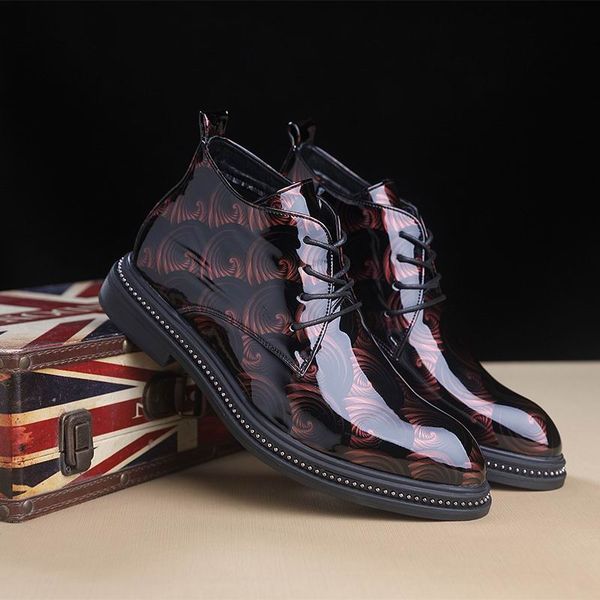 designer men red martin boots fashion round toe man short ankle boots shiny leather leisure trending shoes plus size 47 48
designer men red martin boots fashion round toe man short ankle boots shiny leather leisure trending shoes plus size 47 48