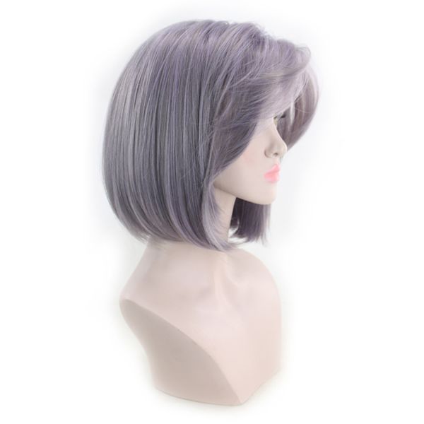 2019 europe and the united states wigs female gray gradient fashion short hair african hair high density temperature synthetic, Brown
2019 europe and the united states wigs female gray gradient fashion short hair african hair high density temperature synthetic, Brown