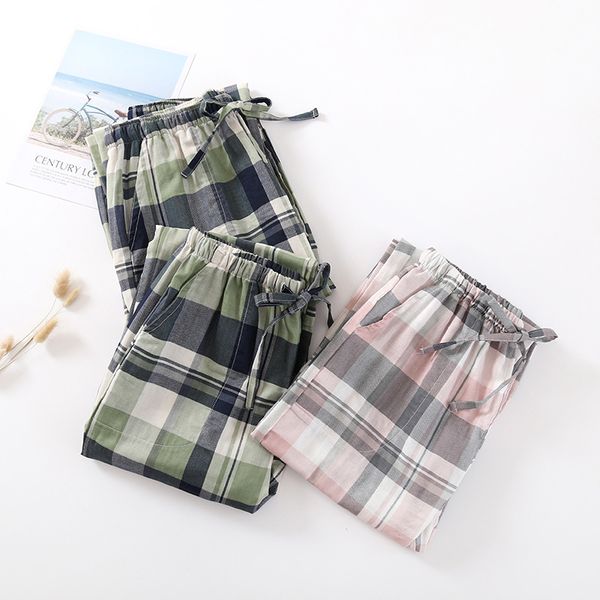 women's sleepwear fdfklak spring summer cotton sleep bottoms female plaid couple nighty trousers sleeping pyjama ladies pajama pants, Black;red
women's sleepwear fdfklak spring summer cotton sleep bottoms female plaid couple nighty trousers sleeping pyjama ladies pajama pants, Black;red