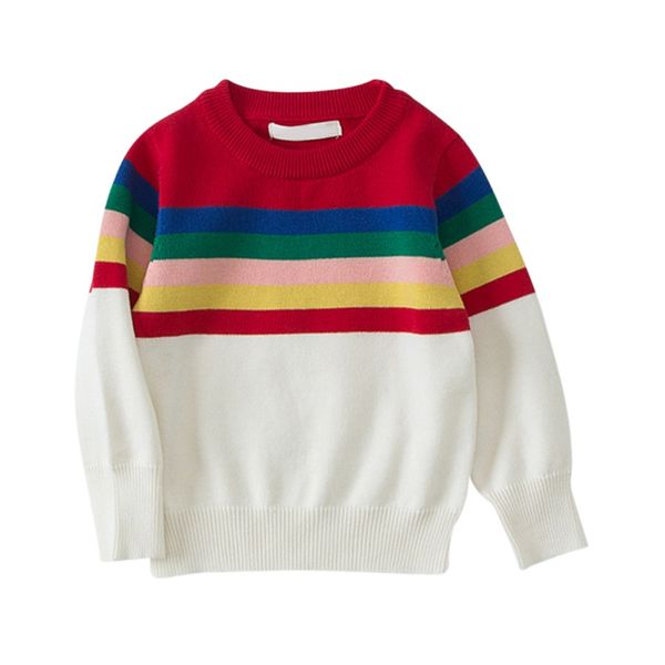 toddler kids sweater outwear spring autumn boys girls knit sweater pullover rainbow stripes bottoming, Blue
toddler kids sweater outwear spring autumn boys girls knit sweater pullover rainbow stripes bottoming, Blue