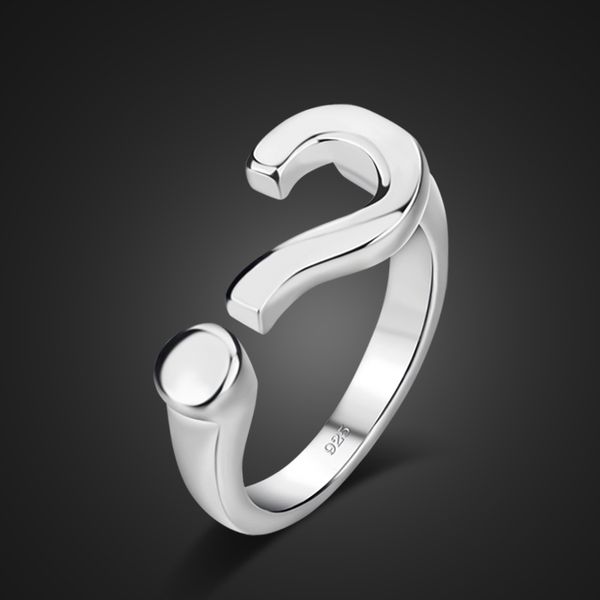 new women silver decoration ring simple style question mark design ring opening silver process rings girl fashion jewelry, Golden;silver
new women silver decoration ring simple style question mark design ring opening silver process rings girl fashion jewelry, Golden;silver