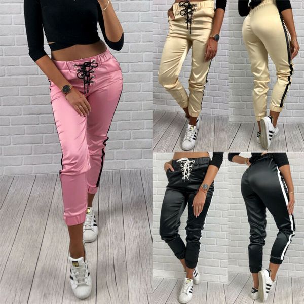 2020 womens casual sweatpants yoga pants elegant sports loose high waist striped gym sport wear ladies trousers, White;red
2020 womens casual sweatpants yoga pants elegant sports loose high waist striped gym sport wear ladies trousers, White;red