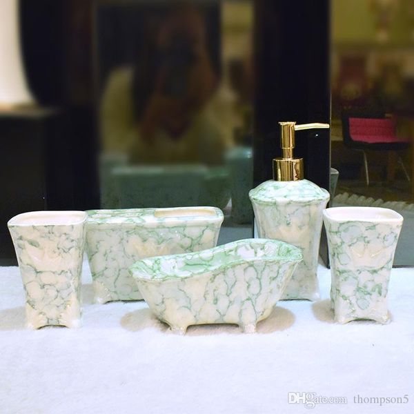 bath marble grain ceramic 5 pieces set fashion toilet wash ware set bathroom supplies mug cup+ toothbrush holder+lotion bottle+soap dish
bath marble grain ceramic 5 pieces set fashion toilet wash ware set bathroom supplies mug cup+ toothbrush holder+lotion bottle+soap dish