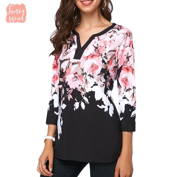 plus size women blouse 2019 regular summer flower and v neck blouses fashion female casual loose shirts blusas, White
plus size women blouse 2019 regular summer flower and v neck blouses fashion female casual loose shirts blusas, White