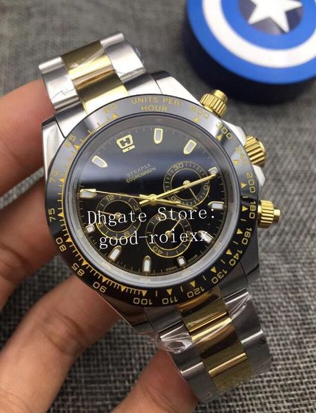 6 colors automatic 2813 watch mens gold steel cosmograph crystal watches men 116500 ceramic bezel sport perpetual 116518 luxury wristwatches, Slivery;brown
6 colors automatic 2813 watch mens gold steel cosmograph crystal watches men 116500 ceramic bezel sport perpetual 116518 luxury wristwatches, Slivery;brown
