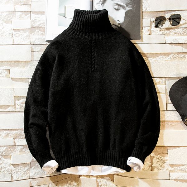men's sweaters 2021 autumn winter thick warm sweater turtleneck solid color casual slim fit brand knitted pullovers, White;black
men's sweaters 2021 autumn winter thick warm sweater turtleneck solid color casual slim fit brand knitted pullovers, White;black