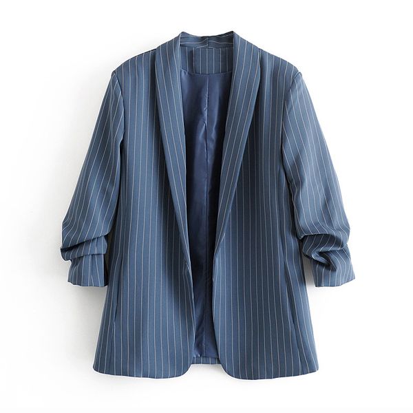 stylish casual cardigan women jackets notched collar spring women blazer jacket female outerwear elegant ladies striped coat, White;black
stylish casual cardigan women jackets notched collar spring women blazer jacket female outerwear elegant ladies striped coat, White;black