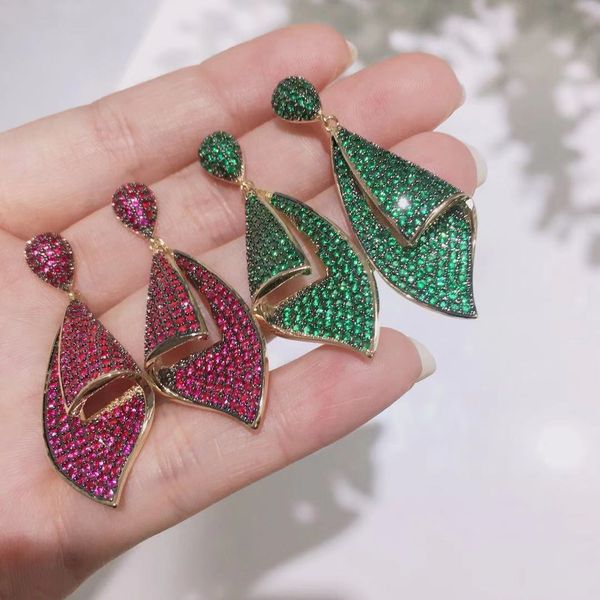 fashion- earrings women luxury wedding jewelry full diamond flower petal pendant earrings brand designer leaf dangler jewellery, Silver
fashion- earrings women luxury wedding jewelry full diamond flower petal pendant earrings brand designer leaf dangler jewellery, Silver