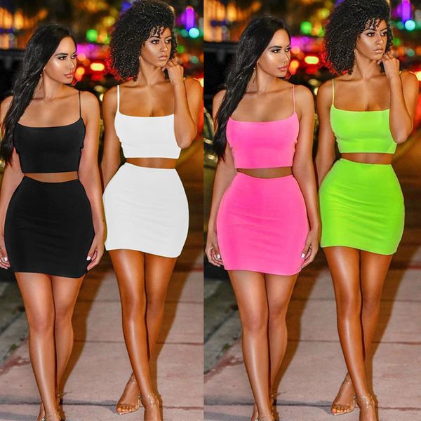 womens summer 2 two piece clothing fluorescent sleeveless vest tank crop mini skirts outfits sets streetwear nightclub clothes, White
womens summer 2 two piece clothing fluorescent sleeveless vest tank crop mini skirts outfits sets streetwear nightclub clothes, White