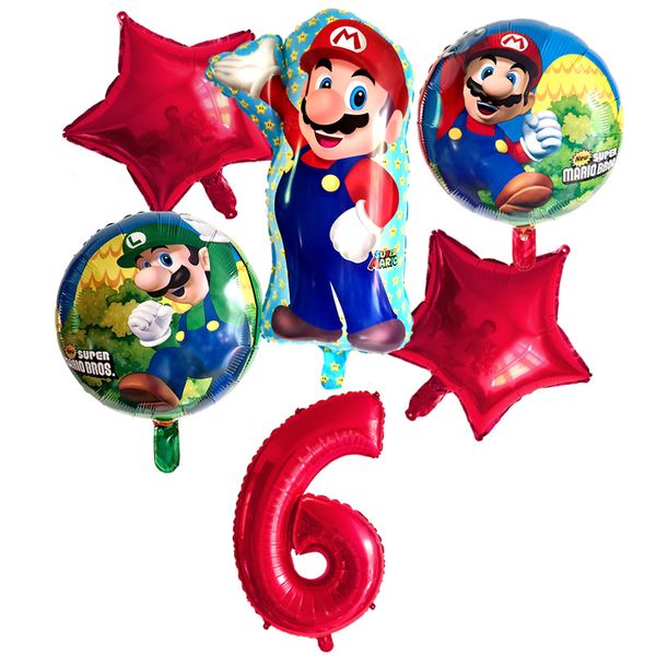 6pcs super mario balloons 32 inch number balloons boy girl birthday party mario luigi bros mylar blue red balloon set decor
6pcs super mario balloons 32 inch number balloons boy girl birthday party mario luigi bros mylar blue red balloon set decor