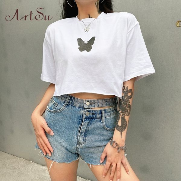 summer reflective butterfly crop t shirt women casual loose cotton tshirts ladies fashion t-shirt tee new clothes, White
summer reflective butterfly crop t shirt women casual loose cotton tshirts ladies fashion t-shirt tee new clothes, White