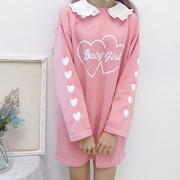 2 color new women sweatshirt wild harajuku cute heart letter print o neck long sweatshirt female kawaii clothes, Black
2 color new women sweatshirt wild harajuku cute heart letter print o neck long sweatshirt female kawaii clothes, Black