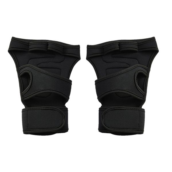 sports palm fitness non-slip lengthened wrist brace men's weightlifting shockproof breathable half-finger gloves, Black;red
sports palm fitness non-slip lengthened wrist brace men's weightlifting shockproof breathable half-finger gloves, Black;red