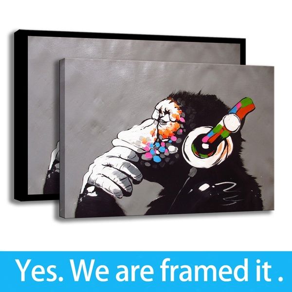 simple modern oil painting decoration animal canvas hd print wall art monkey music - ready to hang - framed
simple modern oil painting decoration animal canvas hd print wall art monkey music - ready to hang - framed