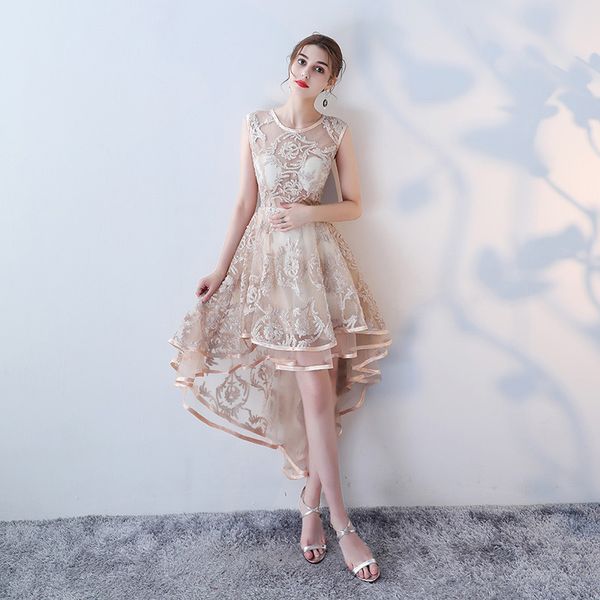 fadistee new arrival prom party dresses vestido de festa o-neck dress lace see through back formal party dress high-low style, Black
fadistee new arrival prom party dresses vestido de festa o-neck dress lace see through back formal party dress high-low style, Black