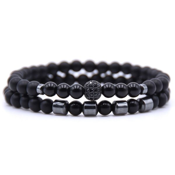 popular design mens cool 8mm natural stone beaded strands bracelet black stretchy jewelry 2pcs/set
popular design mens cool 8mm natural stone beaded strands bracelet black stretchy jewelry 2pcs/set