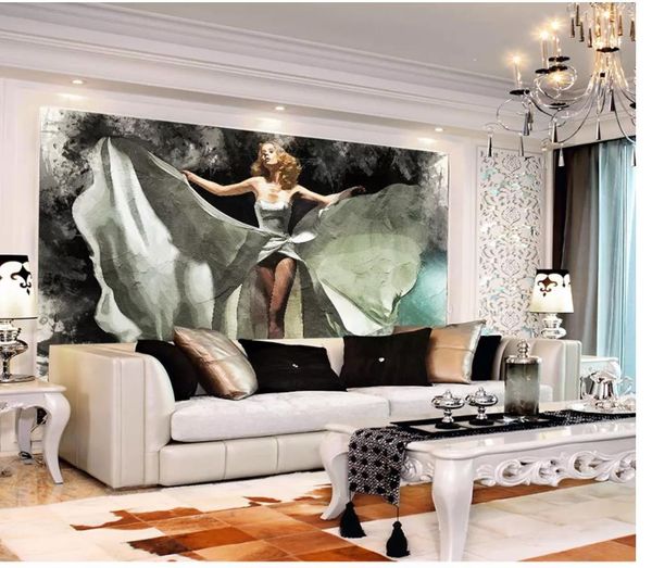 papel de parede custom 3d p murals wall paper hand-painted beauty long skirt girl living room tv sofa background wall sticker decoration
papel de parede custom 3d p murals wall paper hand-painted beauty long skirt girl living room tv sofa background wall sticker decoration