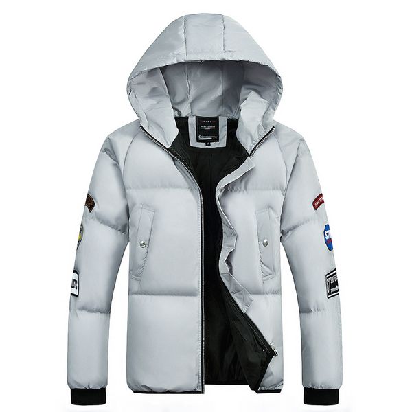 winter new style plus-sized thick short cotton-padded clothes men's simple hooded cotton-padded clothes, Black
winter new style plus-sized thick short cotton-padded clothes men's simple hooded cotton-padded clothes, Black