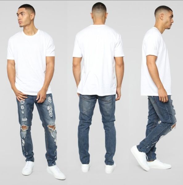 2019 designer mens jeans fashion style streetwear hole chain new male denim jeans asian size 30-38 wholesale, Blue
2019 designer mens jeans fashion style streetwear hole chain new male denim jeans asian size 30-38 wholesale, Blue