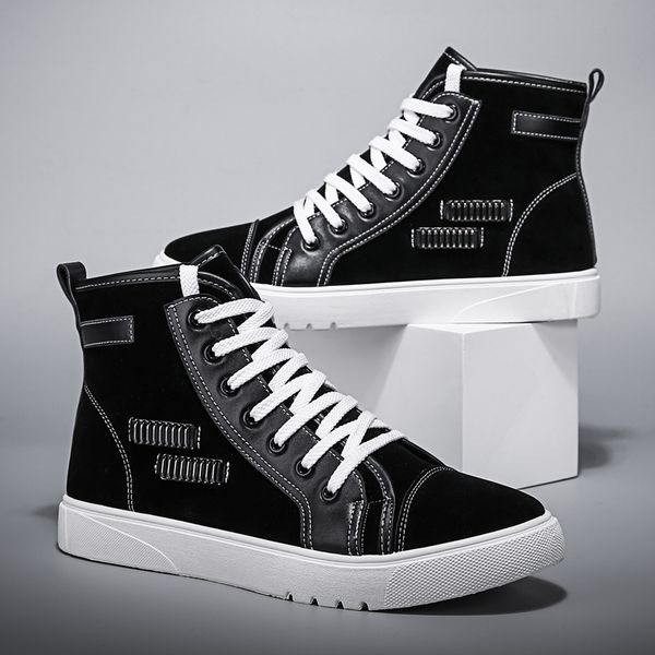 new krasovki men's vulcanize shoes spring autumn shoes warm men tenis masculino male men's high chaussure homme, Black
new krasovki men's vulcanize shoes spring autumn shoes warm men tenis masculino male men's high chaussure homme, Black