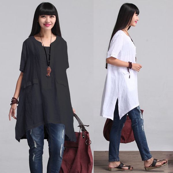 women 2019 spring new shirt loose casual joker short sleeve women shirt, White 
women 2019 spring new shirt loose casual joker short sleeve women shirt, White