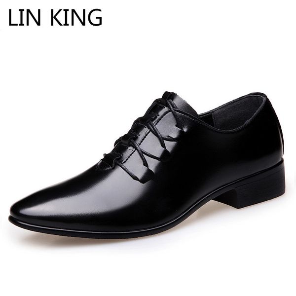 lin king new men leather casual shoes classic pointed toe man business dress shoes italian formal oxfords plus size 38-46, Black
lin king new men leather casual shoes classic pointed toe man business dress shoes italian formal oxfords plus size 38-46, Black