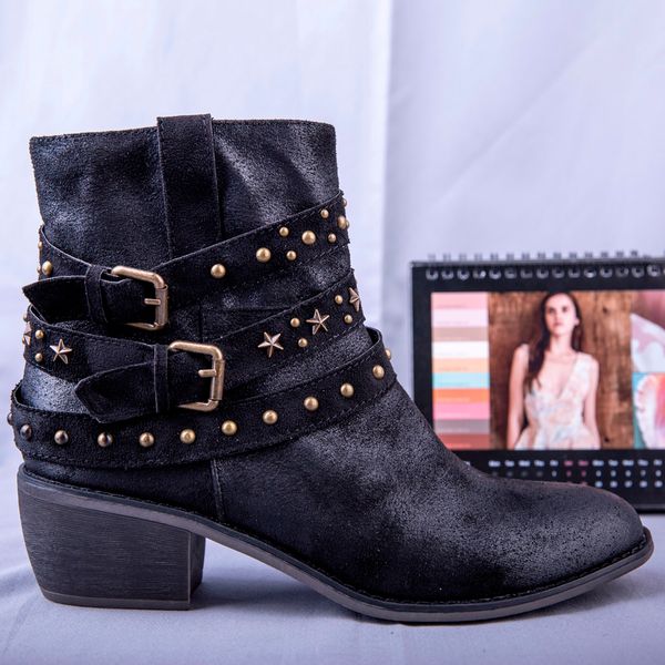 пряжка ремешка boots женщины vintage заклепки квартиры круглый toe на высоком каблуке повседневная женская обувь мотоцикл ботильоны zapatos, Black
пряжка ремешка boots женщины vintage заклепки квартиры круглый toe на высоком каблуке повседневная женская обувь мотоцикл ботильоны zapatos, Black