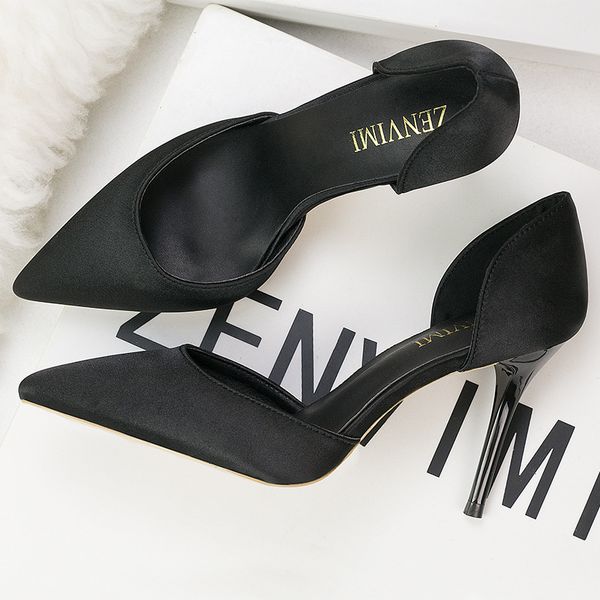 628910 korean fashion elegant solid color womens shoes high heels high heels silk hollow hollow sandals women, Black
628910 korean fashion elegant solid color womens shoes high heels high heels silk hollow hollow sandals women, Black