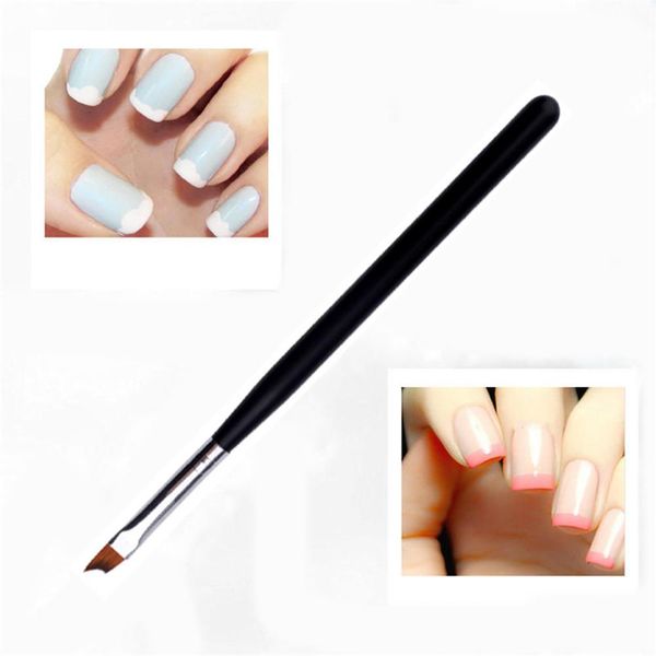 1pc fashion women acrylic french nail brush uv gel painting brush black smile half moon shape handle manicure pen tools hot, Yellow
1pc fashion women acrylic french nail brush uv gel painting brush black smile half moon shape handle manicure pen tools hot, Yellow