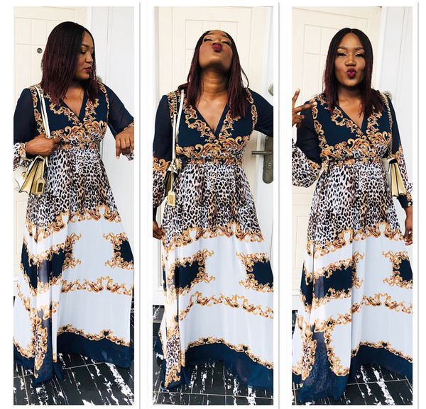 2019 dashiki african fashion long sleeve plus size chiffon long dress with for lady, Red
2019 dashiki african fashion long sleeve plus size chiffon long dress with for lady, Red