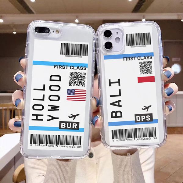 world city label bar code phone case for iphone 11 pro xs max xr x 7 8 plus flight ticket first class clear soft silicon cover
world city label bar code phone case for iphone 11 pro xs max xr x 7 8 plus flight ticket first class clear soft silicon cover