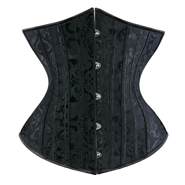 women gothic underbust corset bustier plus size burlesque gothic clothing vintage lingerie corset waist trainer body shaper, Black;white
women gothic underbust corset bustier plus size burlesque gothic clothing vintage lingerie corset waist trainer body shaper, Black;white
