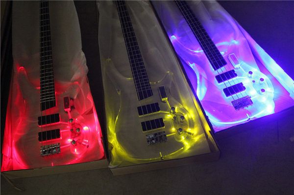factory new 4 strings acrylic body electric bass guitar with led light,chrome hardware,rosewood fingerboard,offer customize
factory new 4 strings acrylic body electric bass guitar with led light,chrome hardware,rosewood fingerboard,offer customize