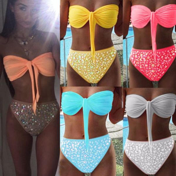 Summer Sexy Women Crystal Bandeau Bikini Push-up Padded Bra Swimsuit Swimwear Bathing Suit
Summer Sexy Women Crystal Bandeau Bikini Push-up Padded Bra Swimsuit Swimwear Bathing Suit