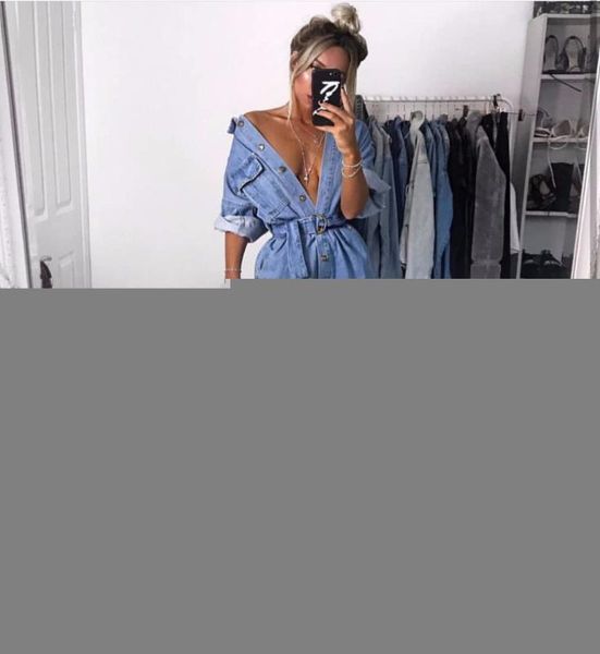 women casual summer denim romper high waist jeans overall bf wide leg jumpers lapel pocket shorts jumpsuit playsuit bodysuits, Black;white
women casual summer denim romper high waist jeans overall bf wide leg jumpers lapel pocket shorts jumpsuit playsuit bodysuits, Black;white