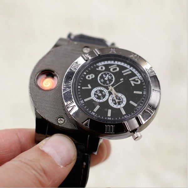 fashion men watch leather strap analog quartz wristwatch lady business luxury usb charge cigarette lighter dual use watches, Slivery;brown
fashion men watch leather strap analog quartz wristwatch lady business luxury usb charge cigarette lighter dual use watches, Slivery;brown