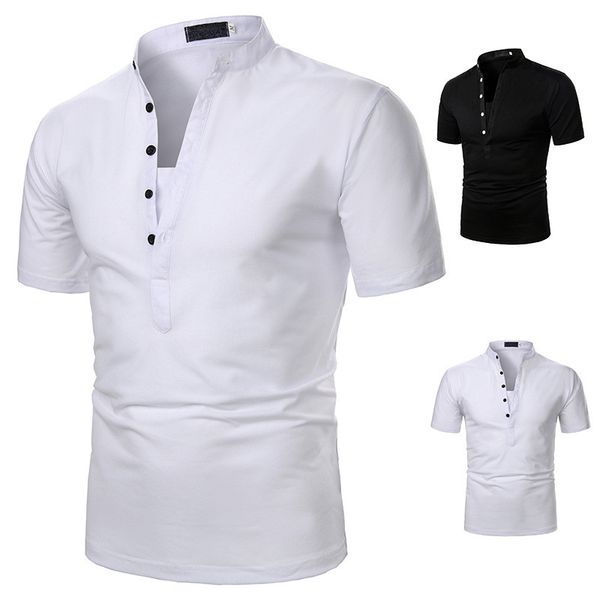 mens designer solid polos casual lapel collar short sleeves polos fashion pure color polo mens clothing, White;black
mens designer solid polos casual lapel collar short sleeves polos fashion pure color polo mens clothing, White;black