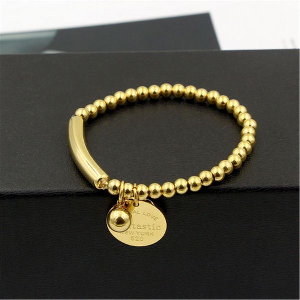 stainless steel ball beads bracelet for women "fantastic eternal love new york circle tag charm stretch bracelet, Black
stainless steel ball beads bracelet for women "fantastic eternal love new york circle tag charm stretch bracelet, Black