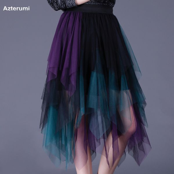 azterumi spring new 2019 hit color stitching tulle skirt women high waist pleated midi skirt woman party night skirts irregular, Black
azterumi spring new 2019 hit color stitching tulle skirt women high waist pleated midi skirt woman party night skirts irregular, Black