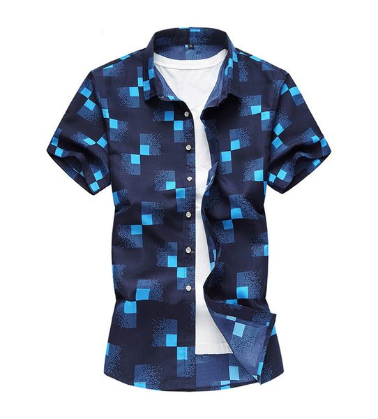 summer mens plaid shirts lapel neck short sleeve male tshirts plus size loose casual homme clothing, White;black
summer mens plaid shirts lapel neck short sleeve male tshirts plus size loose casual homme clothing, White;black